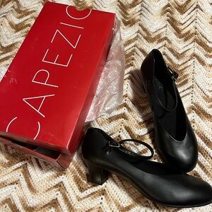 Capezio Black Heeled Dance Shoes
